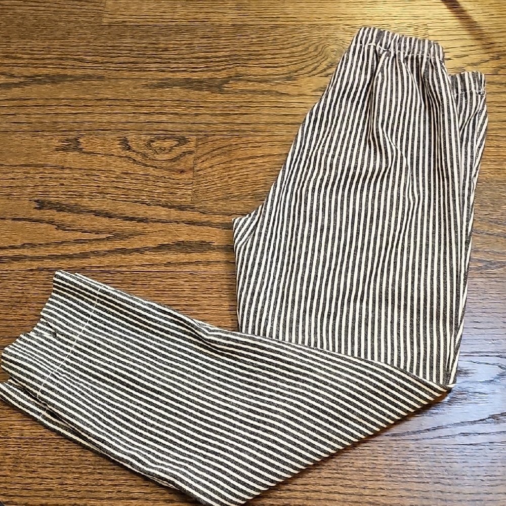 Brandy Melville JOHN GALT Black and White Striped Trousers - Picture 8 of 9